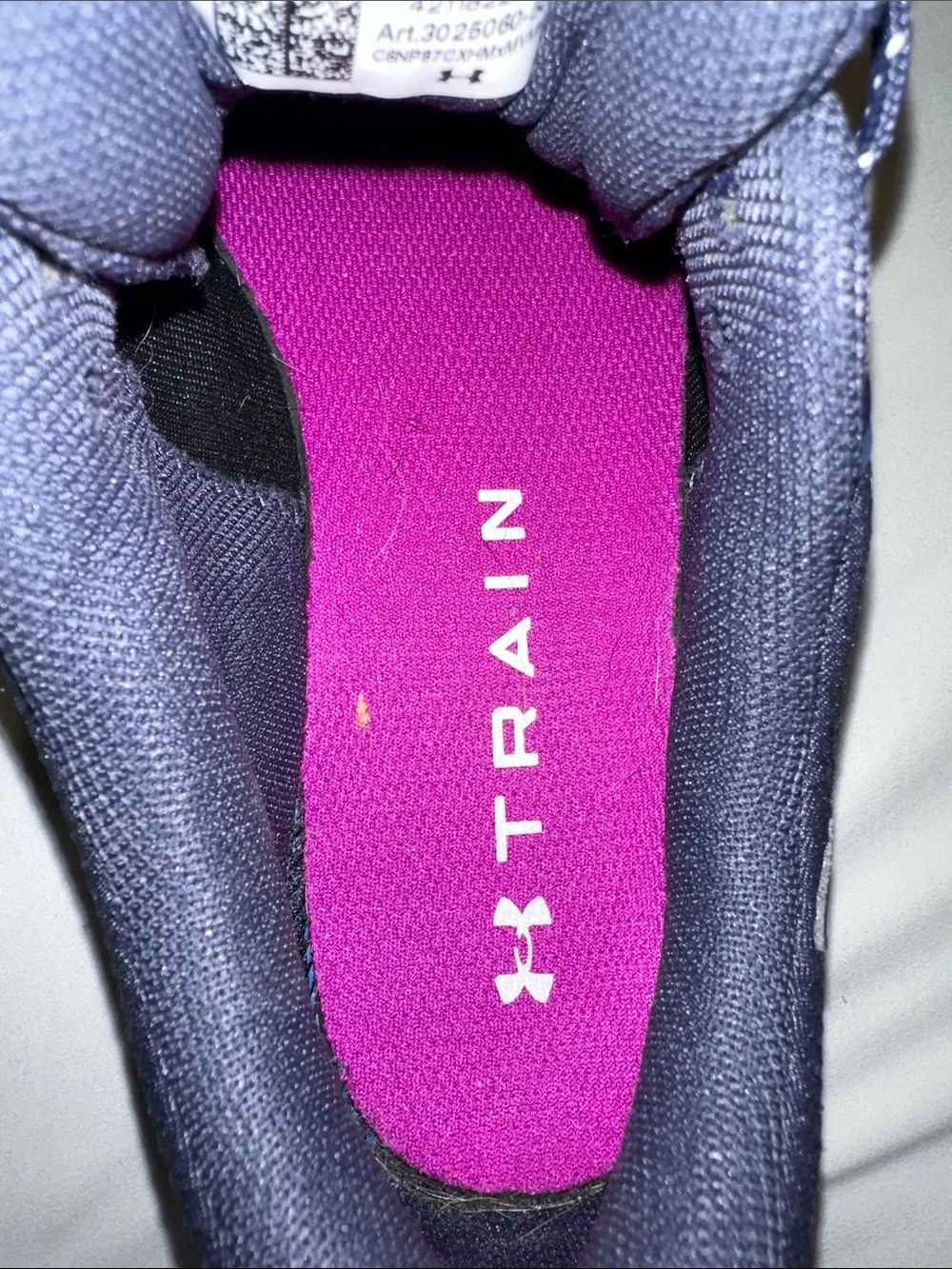 Under Armour Women’s Navy and Purple Running Trainer